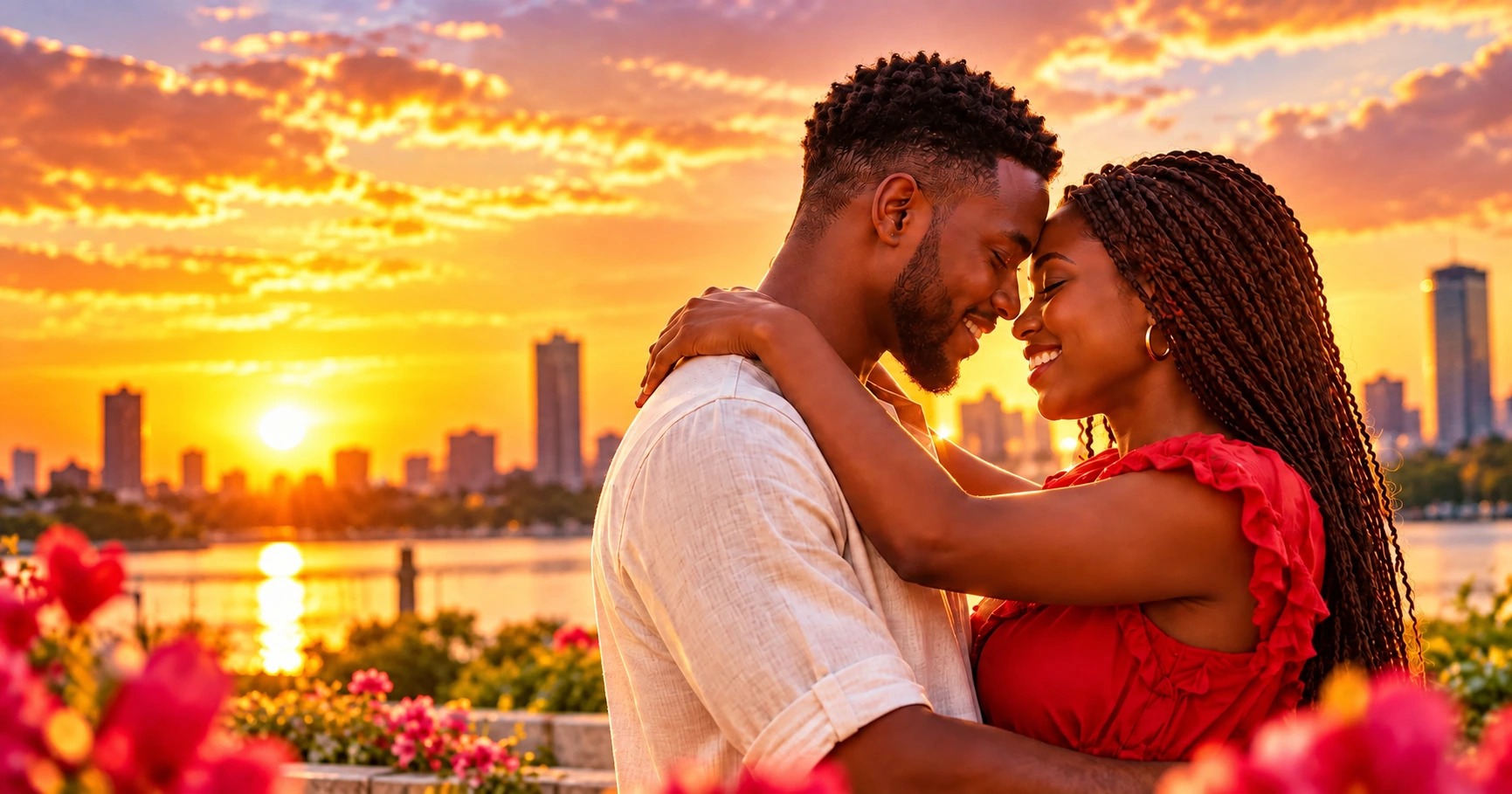 Couple enjoying a meaningful connection